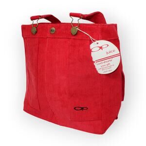 NEW OP OceanPacific Corduroy Bag CordShorts Red Retro Surf Vintage